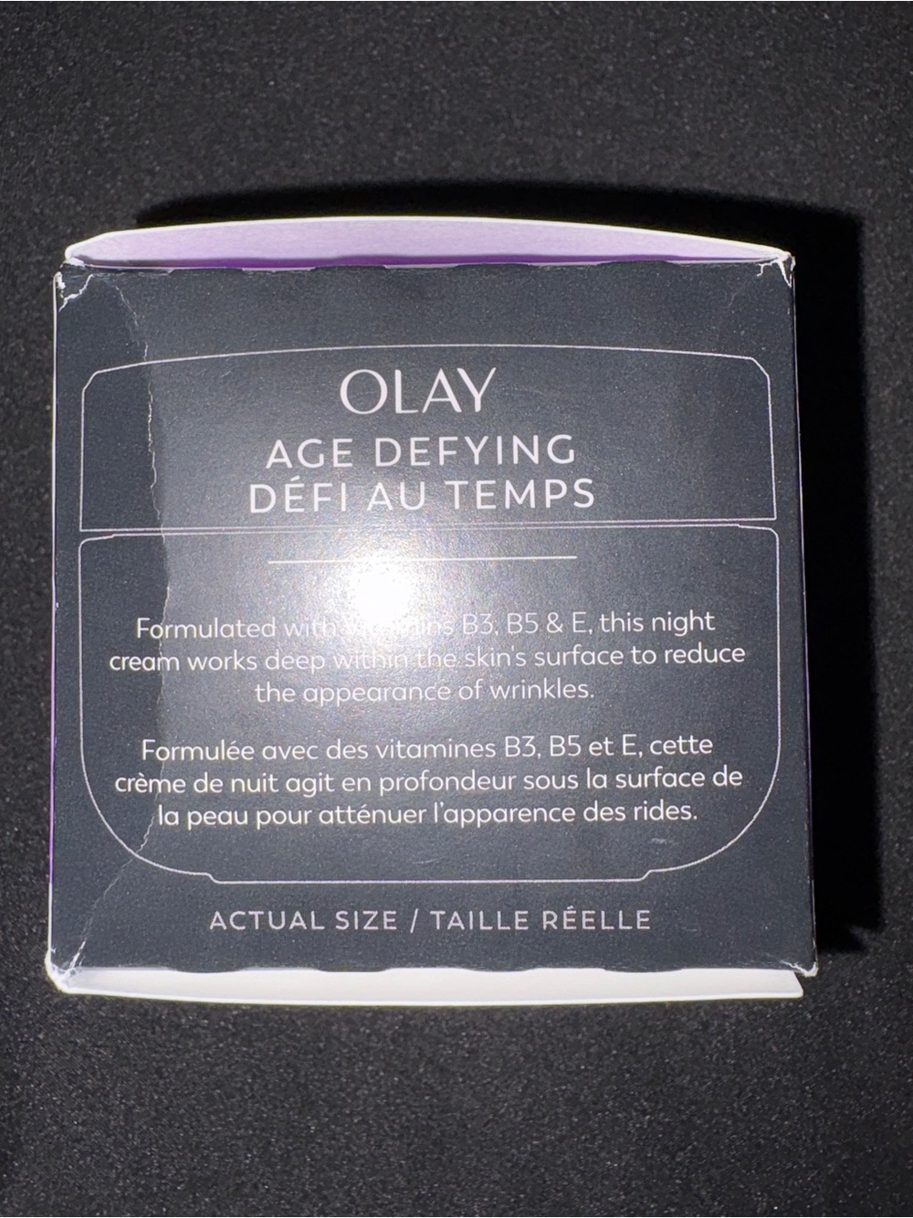 Olay Age Defying Anti-Wrinkle Night Cream Vitamins B3 B5 E 2 oz NEW - Picture 3 of 7